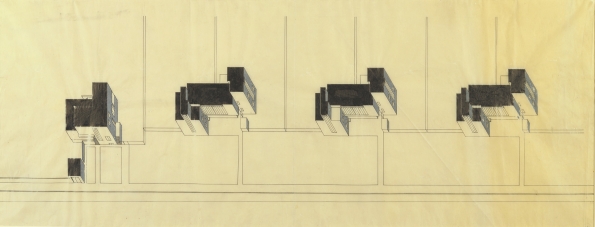 1925-1926_Walter_Gropius_Isometric_site_plan_Bauhaus_Master_Houses_Dessau_1925-1926