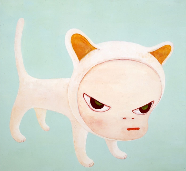 Yoshitomo_Nara_White_Riot_1995
