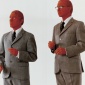 1975_Gilbert_and_George_The_Red_Sculpture_1975