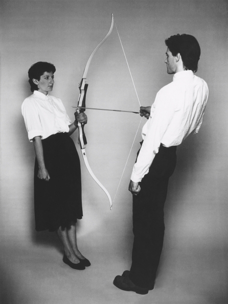 1980_Marina_Abramovic_and_Ulay_Rest_Energy_1980