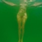 2005_Sigalit_Landau_Standing_on_a_Watermelon_in_the_Dead_sea_2005