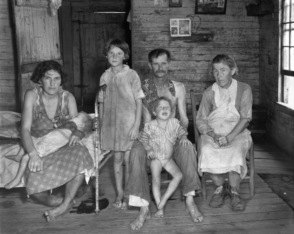 1935_Walker_Evans_Sharecropper’s_family_Hale_County_Alabama_1935