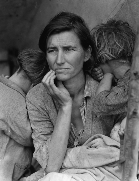 1936_Dorothea_Lange_Destitute_pea_pickers_in_California_Mother_of_seven_children_Age_thirty-two_Nipomo_California_1936