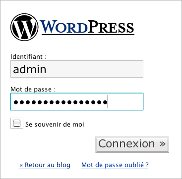 WordPress admin preview